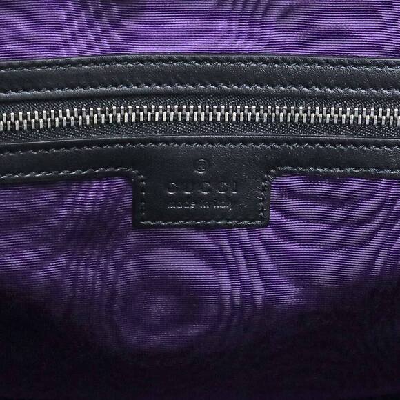 Gucci GG Matelasse Hand Tote Bag Black Nylon Leather - Picture 9 of 9